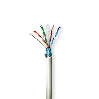 Nedis Network Cable Roll CAT6 | Solid | F/UTP | Bare Copper | 100,0 m | Indoor | Round | LSZH | Grijs | Gift Box