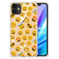 Apple iPhone 11 Doorzichtige Silicone Hoesje Emoji