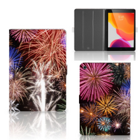 iPad 10.2 2019 | iPad 10.2 2020 | 10.2 2021 Tablet Hoes met standaard Vuurwerk - thumbnail