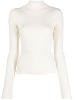 DONDUP high-neck ribbed-knit jumper - Blanc