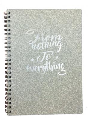 I Total notitieblok A4 glitter meisjes papier zilver I Total notitieblok A4 glitter meisjes papier zilver
