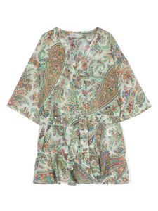 ETRO KIDS robe à motif cachemire - Vert