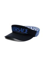 Versace Kids casquette à logo brodé - Bleu - thumbnail