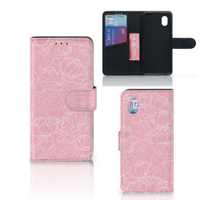 Alcatel 1B (2020) Hoesje White Flowers - thumbnail