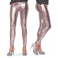 Zilveren legging metallic