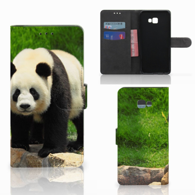 Samsung Galaxy J4 Plus (2018) Telefoonhoesje met Pasjes Panda