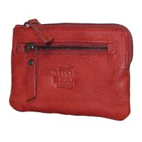 Bear Design Sleuteletui met Creditcardvakjes Carrie Rood