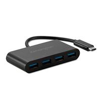 Kensington CH1200 USB-C 10Gbps 4 Port USB Hub - Hoge Snelheid 10Gbps USB Splitter voor het Verbinden van tot 4 USB-A Accessoires in een Enkele USB-C Poort