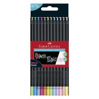 Faber Castell FC-116410 Black Edition Kleurpotloden 12 Stuks Neon/Pastel - thumbnail