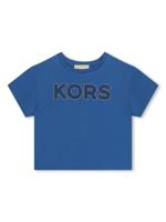 Michael Kors Kids T-shirt met logo-patch - Blauw