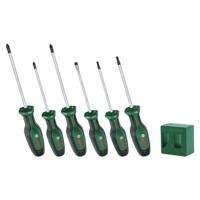 Bosch 6-delige premium schroevendraaierset met magnetiseerder (6 x schroevendraaier van extra hard S2-staal voor doe-het-zelven; softgrip; magnetische punt; magnetiseerder/demagnetiseerder)