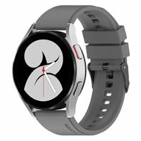 By Qubix - Compatible met Garmin Forerunner 55/245 / 645 - Siliconen gesp bandje - Grijs - Compatible Garmin bandje - Bandbreedte: 20mm