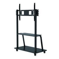 Techly ICA-TR30 flat panel vloer standaard Portable flat panel floor stand Zwart 2,54 m (100 ) - thumbnail