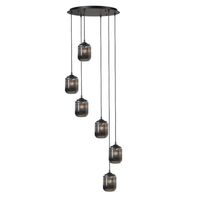 Hanglamp Castel smoke 6 lichts