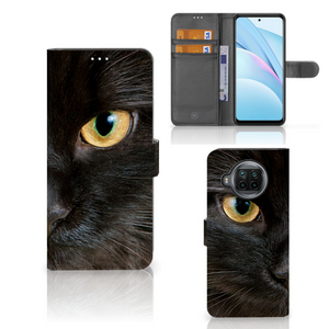 Xiaomi Mi 10T Lite Telefoonhoesje met Pasjes Zwarte Kat