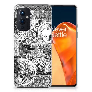 Silicone Back Case OnePlus 9 Skulls Angel