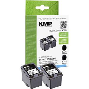 KMP Inktcartridge vervangt HP 301XL, CH563EE Compatibel 2-pack Zwart H75D 1719,4021