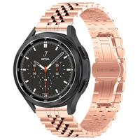 By Qubix - Stalen band - Rosé goud - Compatible met Garmin Approach S12 / S40 / S42 - Compatible Garmin bandje - Bandbreedte: 20mm