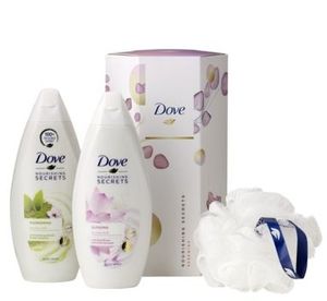 Dove Geschenkverpakking duo pack & puff (1 Set)