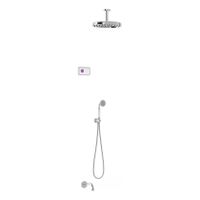 Regendouche set electronisch Tres Shower Technology Classic | Inbouw | Thermostaatkraan | 3-weg | Vintage | Chroom - thumbnail