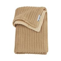 Meyco deken velvet herringbone warm sand Maat