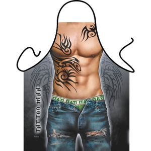 Verkleedkleding schort Tattoo Man