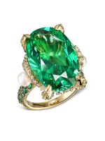 Anabela Chan bague Tourmaline Mermaid en or 18ct - Vert