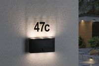 Paulmann 94577 Neda Huisnummerlamp op zonne-energie Energielabel: A (A - G) 1 W Warmwit Antraciet - thumbnail