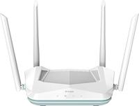 D-Link R15 EAGLE PRO AI AX1500 Smart Router met AI Wi-Fi/Traffic Optimiser, AI Parental Control, Gigabit Poorten, MU-MIMO, 1024 QAM, OFDMA, WPA3, D-Link Wi-Fi Mesh. Werkt met Alexa/Gooogle Assistant.