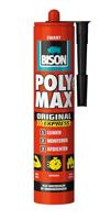 Bison Poly Max Express zwart koker 425 gram- Transparante montagelijm, lijmen, monteren en afdichten, unieke SMP technologie, oplosmiddelvrij, binnen en buiten, vrijwel alle ondergronden