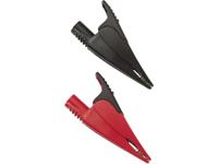 Fluke AC285 Veiligheids-krokodilklemmenset Bus 4 mm CAT IV 600 V, CAT III 1000 V Rood, Zwart