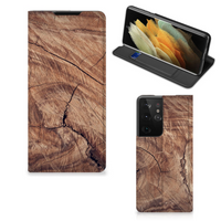 Samsung Galaxy S21 Ultra Book Wallet Case Tree Trunk