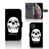 Telefoonhoesje met Naam Apple iPhone 11 Skull Eyes