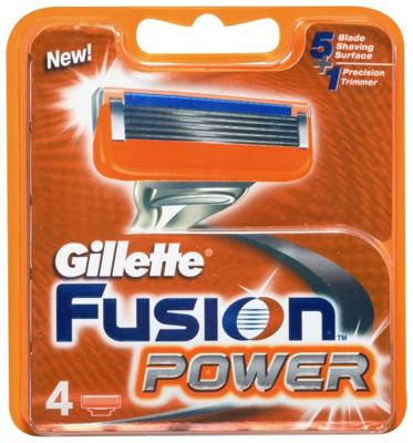 Gillette Fusion Power Scheermesjes 4 Stuks