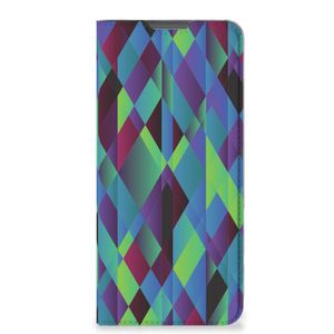 Motorola Moto E32 | Moto E32s Stand Case Abstract Green Blue