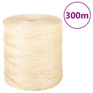 VidaXL Touw 2 mm 300 m 100% sisal