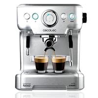 Cecotec Express koffiezetapparaat Power Espresso 20 Barista Pro, 2900 W, thermoblok voor koffie en schuimmelk, 20 bar, manometer, automatische modus, filter voor 1 en 2 koffies