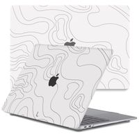 Lunso MacBook Pro 13 inch M1/M2 (2020-2022) cover hoes - case - Land Lines - thumbnail