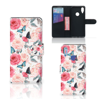 Xiaomi Redmi Note 7 Hoesje Butterfly Roses