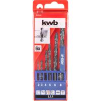 kwb 423140 HSS Metaal-spiraalboorset 6-delig 2 mm, 3 mm, 4 mm, 5 mm, 6 mm, 8 mm DIN 338 Cilinderschacht 1 stuk(s) - thumbnail