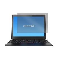 Dicota D70032 Monitorfilter - Displayfilter voor monitoren (Notebook, polyethyleen tereftalaat (PET), Black, Privacy, ThinkPad X1 Tablet 3.Gen, 298,8 mm)