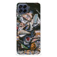 Samsung Galaxy M53 Anti-shock Hoesje met foto Badges - thumbnail