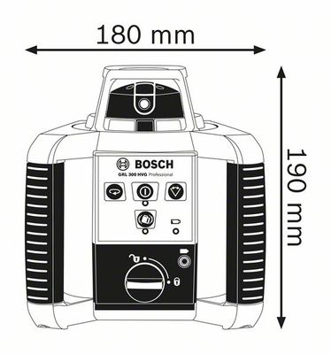 Bosch Professional GRL 300 HVG Rotatielaser Zelfnivellerend Reikwijdte (max.): 100 m