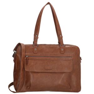 Enrico Benetti Business Laptoptas Caen 17&apos;&apos; Cognac