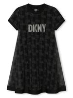 Dkny Kids robe superposée à logo imprimé - Noir