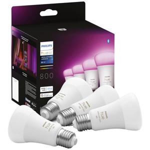 Philips Lighting Hue LED-lamp (4 stuks) 871951432840200 Energielabel: F (A - G) Hue White & Col. Amb. E27 Viererpack 4x570lm 60W E27 9 W Warmwit tot koudwit