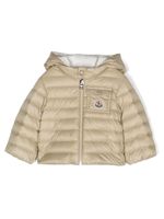 Moncler Enfant veste bomber à logo appliqué - Tons neutres