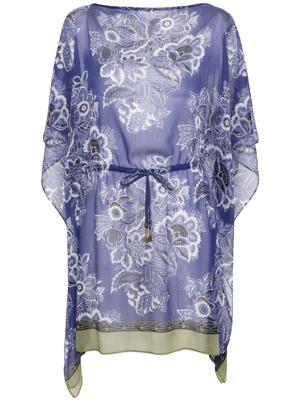 ETRO Tuniek met bloemenprint - Blauw