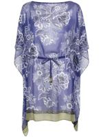 ETRO Tuniek met bloemenprint - Blauw