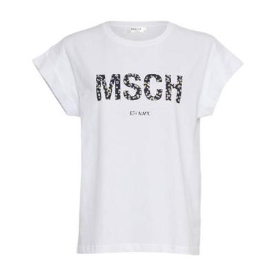 MSCH Copenhagen T-shirt Alva met logo wit
